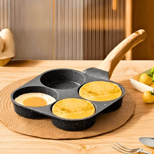 Panela Antiaderente 4 Em 1 Para Panquecas Ovos E Hambúrguer